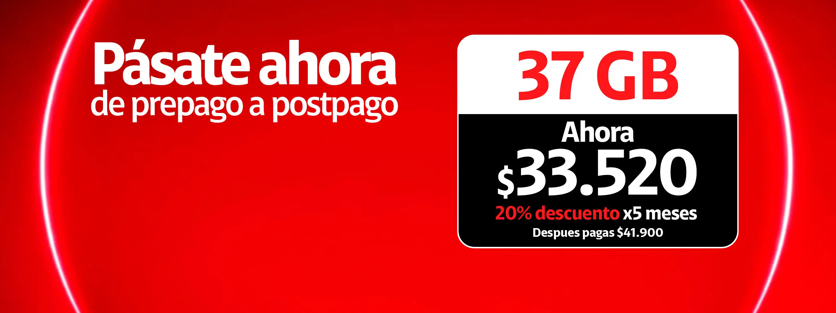 Pásate de prepago a postpago