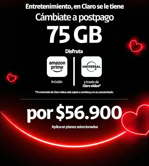 Cámbiate a Postpago 75GB