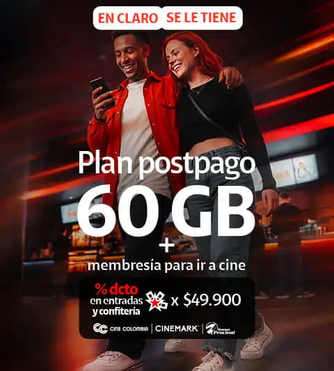 Plan Postpago + Membresía para ir a cine
