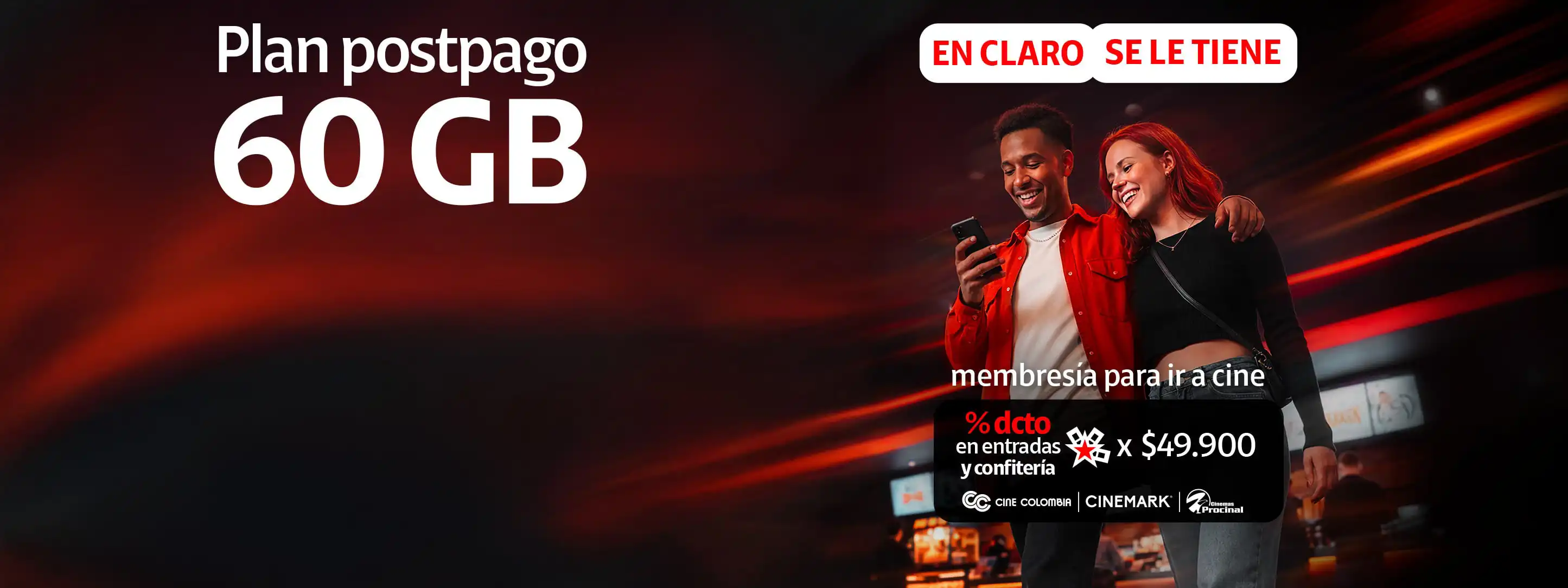 Plan Postpago + Membresía para ir a cine