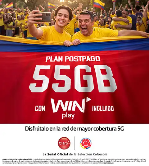 Plan Postpago 55GB + WIN Play incluido