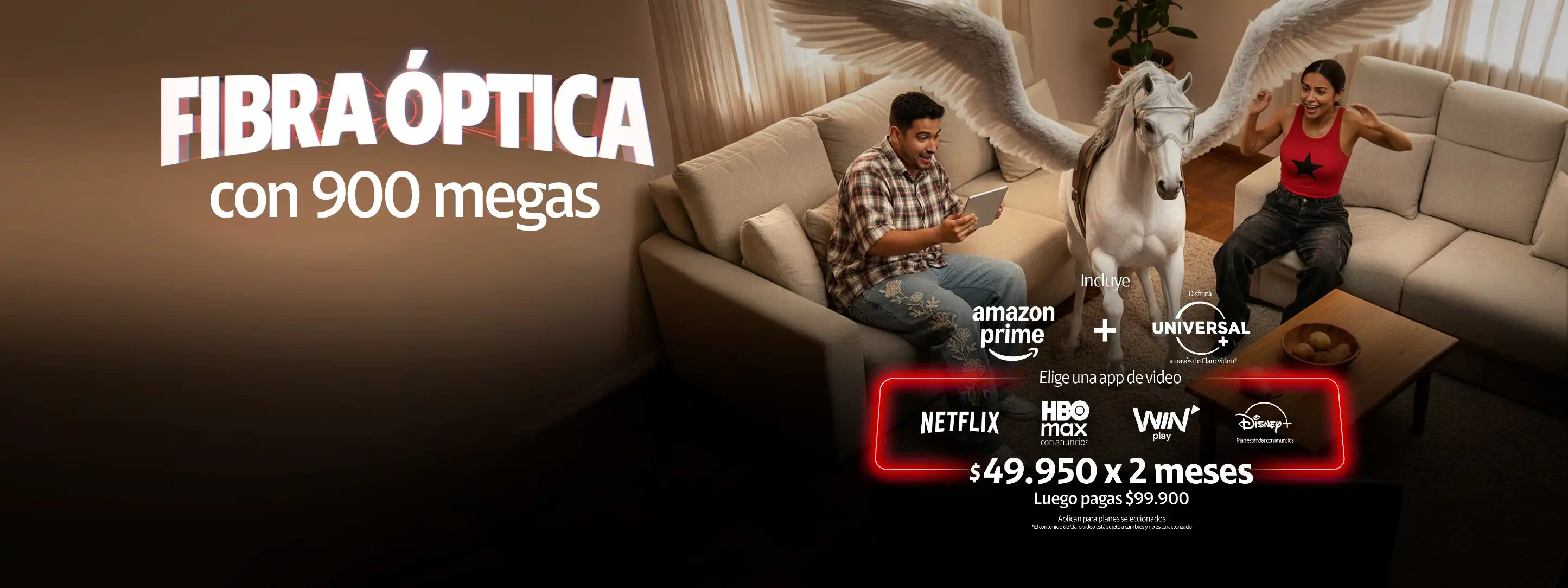 Fibra óptica 900 MB