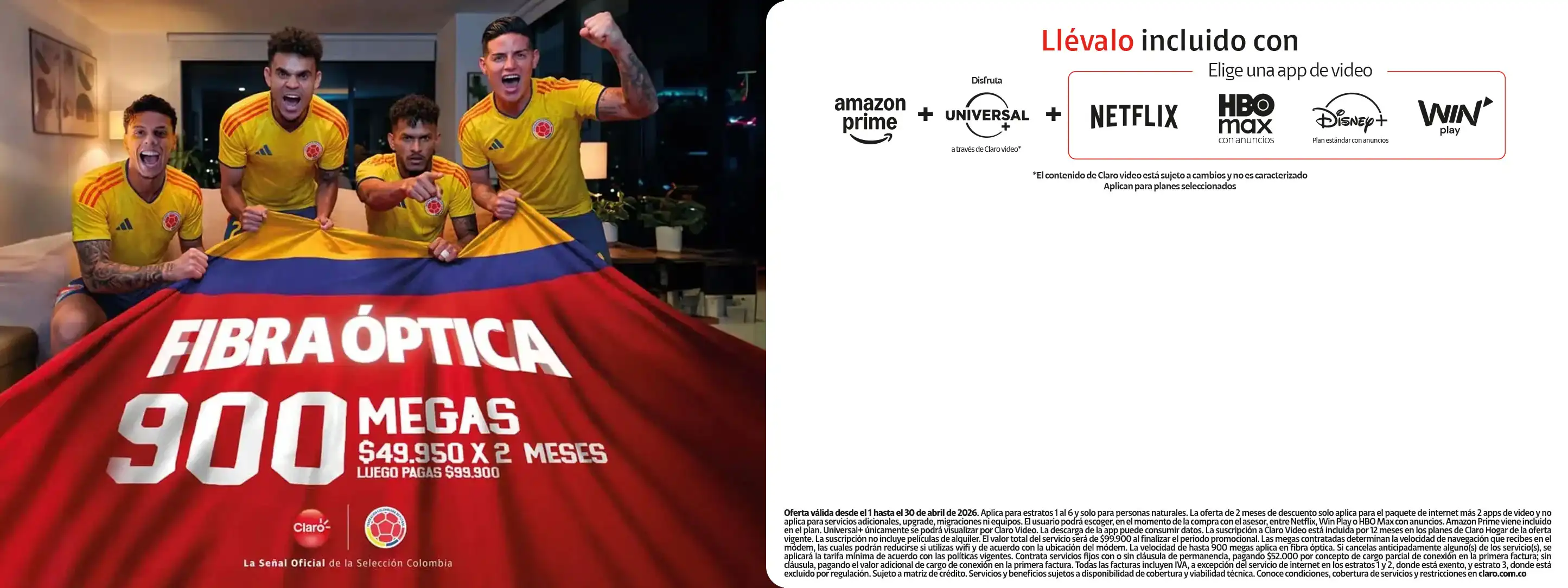 Fibra óptica 900 MB